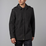 One Man Provider Waterproof Wool Coat // Black (XL)