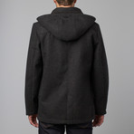 One Man Provider Waterproof Wool Coat // Black (S)