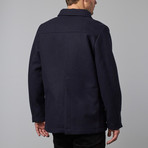 Provider Wool Coat // Navy (S)