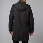 One Man Alex Waterproof Wool Coat // Black (S)