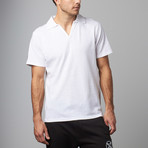 V-Neck Polo // White (S)