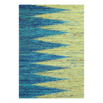 Edgar // Turquoise + Gold Rug (5'L x 7'W)