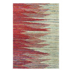 Alexis // Red + Beige Rug (5'L x 7'W)