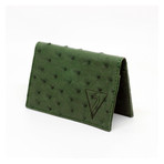 Clamshell Wallet // Quill Leather (Brilliant Green)