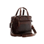 Spikes & Sparrow // Single Gusset Top Zip Briefcase