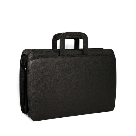 SOHO // Double Gusset Top Zip Briefcase