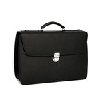 SOHO // Double Gusset Flapover Briefcase