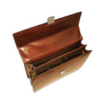 Monserrate // Double Gusset Flapover Briefcase