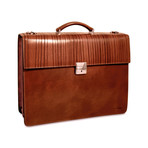 Monserrate // Double Gusset Flapover Briefcase