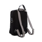 Canvas // Convertible Backpack + Crossbody (Black)