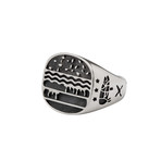 The Burger Ring // Sterling Silver (Size 8.75)