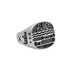 The Burger Ring // Sterling Silver (Size 8.75)