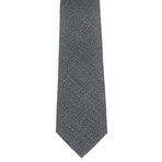 Hatch Texture Tie // Black + Tan