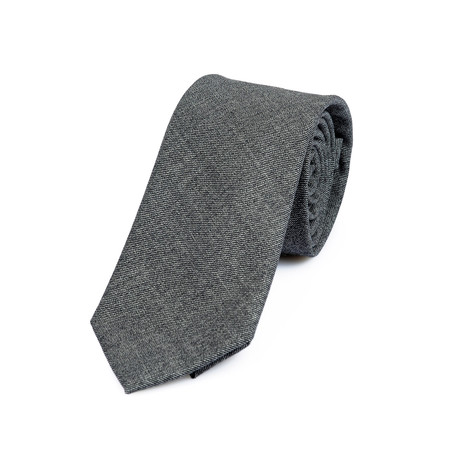 Hatch Texture Tie // Black + Tan