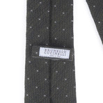 Textured Dot Tie // Grey + Cream