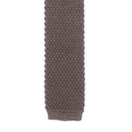 Textured Knit Straight Tie // Tan