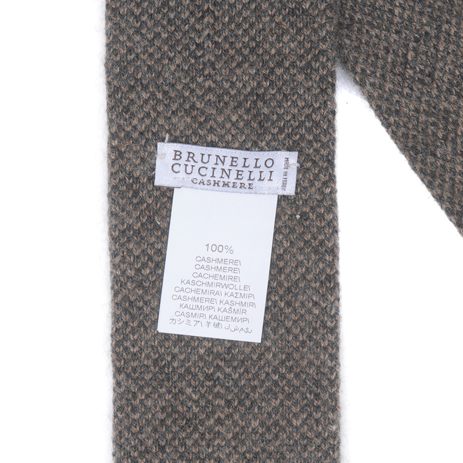 Pique Knit Straight Pointed Tie // Tan - Brunello Cucinelli - Touch of ...
