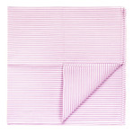 Stripes Pocket Square // Purple + white