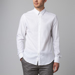 Trend Fit Textured Dress Shirt // White (41)