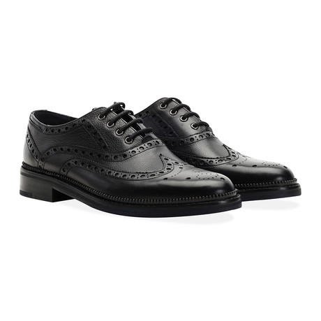 Hapton Wing Tip Brogue Derby // Black (UK: 6)