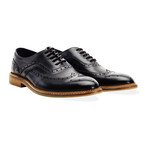 Barley Wing Tip Brogue Oxford // Black (UK: 12)