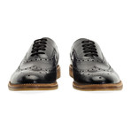 Barley Wing Tip Brogue Oxford // Black (UK: 12)