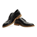 Barley Wing Tip Brogue Oxford // Black (UK: 12)