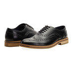 Barley Wing Tip Brogue Oxford // Black (UK: 12)