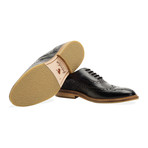 Barley Wing Tip Brogue Oxford // Black (UK: 12)