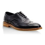 Barley Wing Tip Brogue Oxford // Black (UK: 12)