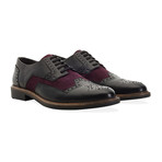Downing Brogue // Burgundy + Black (UK: 7)