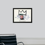 Jean-Michel Basquiat // King Alphonso, 1982-1983 (Black Frame)