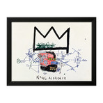 Jean-Michel Basquiat // King Alphonso, 1982-1983 (Black Frame)