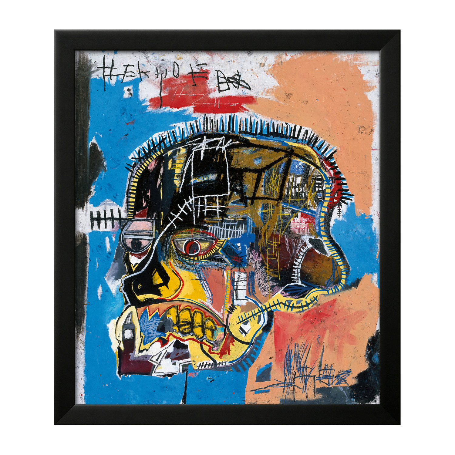 Jean-Michel Basquiat // Untitled I, 1981 (Black Frame) - Jean-Michel ...