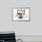 Jean-Michel Basquiat // King Alphonso, 1982-1983 (Black Frame)