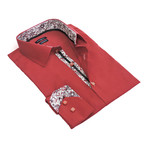 Quavo Dress Shirt // Burgundy (XL)