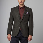 Roy Sport Jacket // Dark Grey Herringbone (Euro: 56)