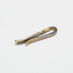 Twisted Tie Bar (Brass)