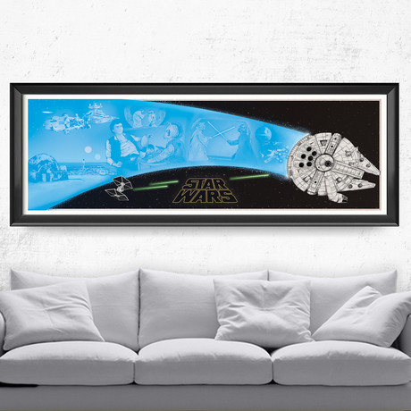 Star Wars // Millennium Falcon (9"W x 24"H)