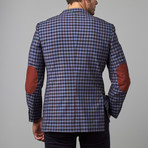 Paolo Lercara Sport Jacket // Blue + Black Plaid (US: 38S)