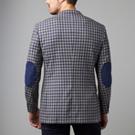 Paolo Lercara Sport Jacket // Blue + Taupe Plaid (US: 40S)