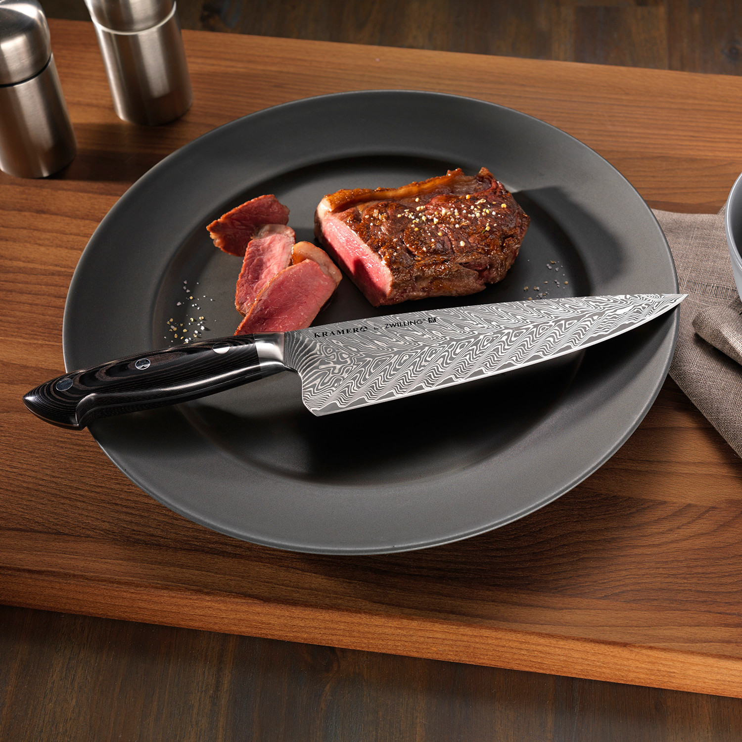 Stainless Damascus Steak Knives by Zwilling J.A. Henckels - Kramer Knives
