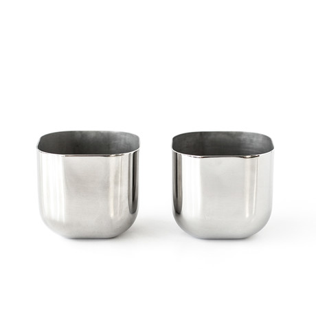 Stainless Shots // Cube // Set of 2