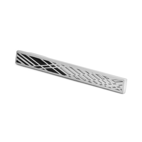 Camberley Tie Bar (Silver + Black)