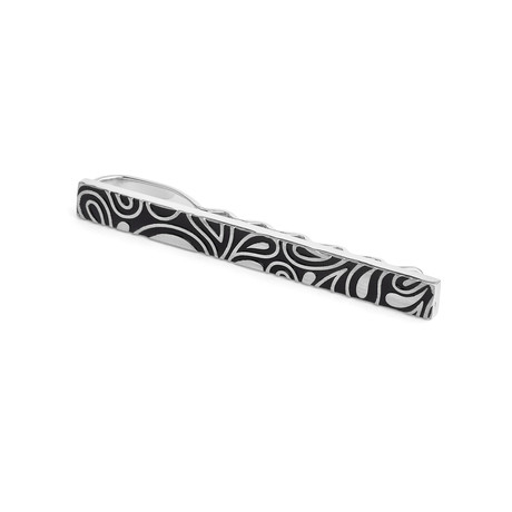 Gilded Tie Bar (Black + Silver)