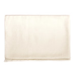 Gucci // Wide GG Wool + Silk Blend Scarf // White