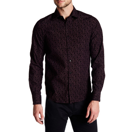 Bristol Button-Up // Burgundy (XS)