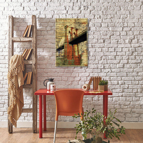 The Brooklyn Bridge, NYC (26"W x 18"H x 0.75"D)