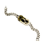Steel + IP Gold Bracelet // Black Stingray
