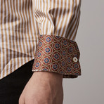 Stripe Button-Up // Mustard (XL)